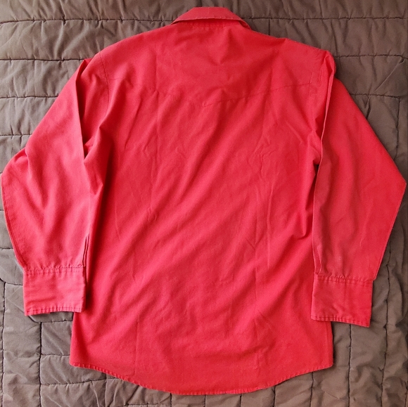 Vintage Karman Western Men's Long Sleeve. RED SNAPS. Med/Large. GVPWC. - Picture 2 of 14